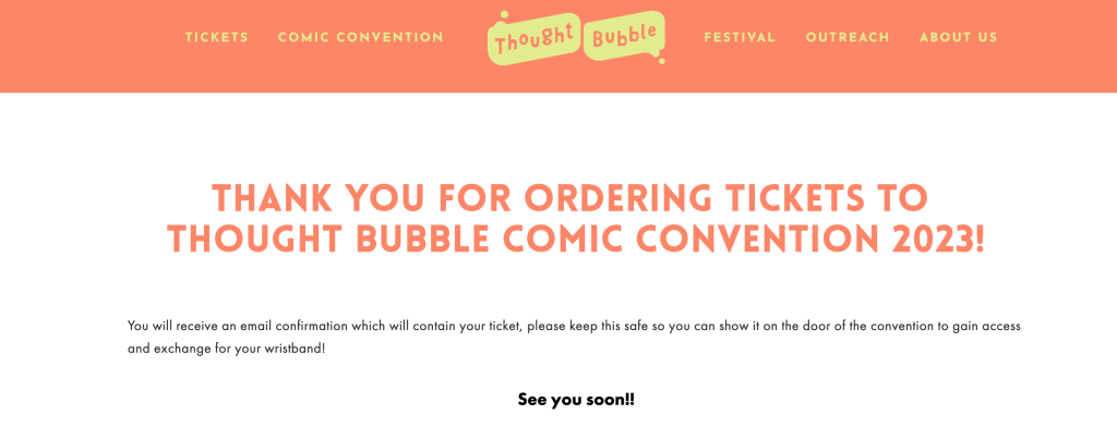 Thought Bubble and Birmingham Comic Con 2023